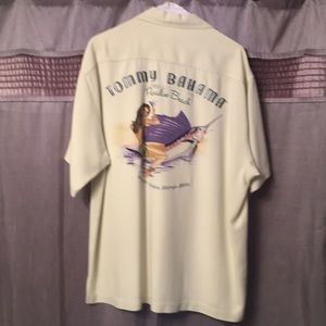 Tommy Bahama Men’s (M) paradise beach 100% silk
